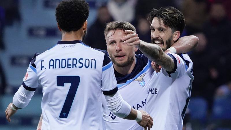 Anderson ispira la Lazio: tris al Cagliari,<br /> Sarri vede l'Europa