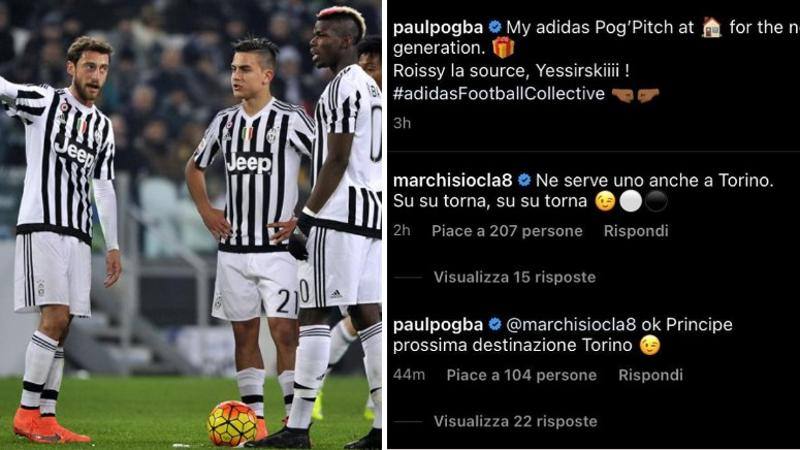 Marchisio chiama Pogba a Torino: Su torna