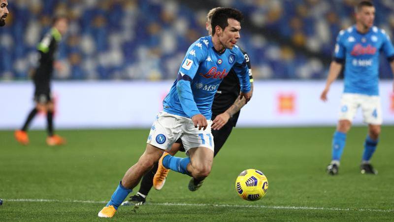 Napoli-Spezia,<br /> le pagelle: Lozano ancora in gol,<br /> 7. Galabinov non corre,<br /> 5