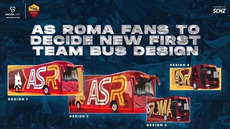 Roma,<br /> in arrivo il nuovo pullman: il design lo scelgono i tifosi