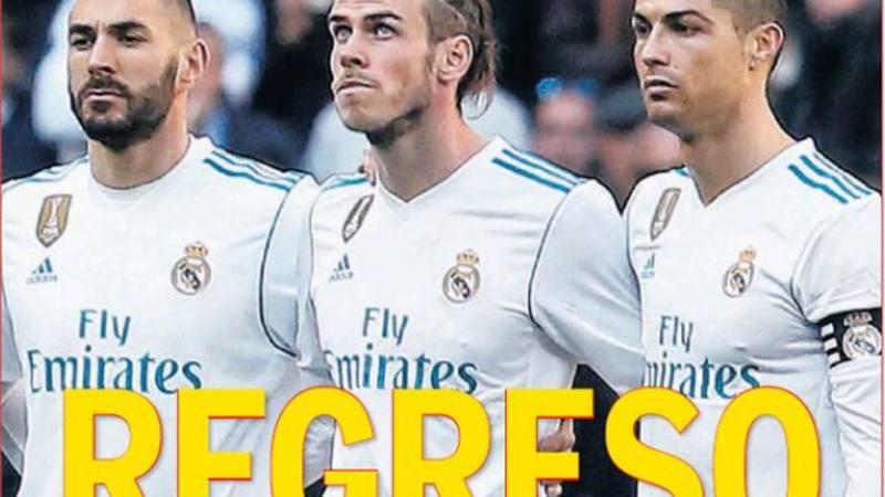 Rassegna - Real, di nuovo BBC Bale saA, Cristiano forse Ritorno al futuro